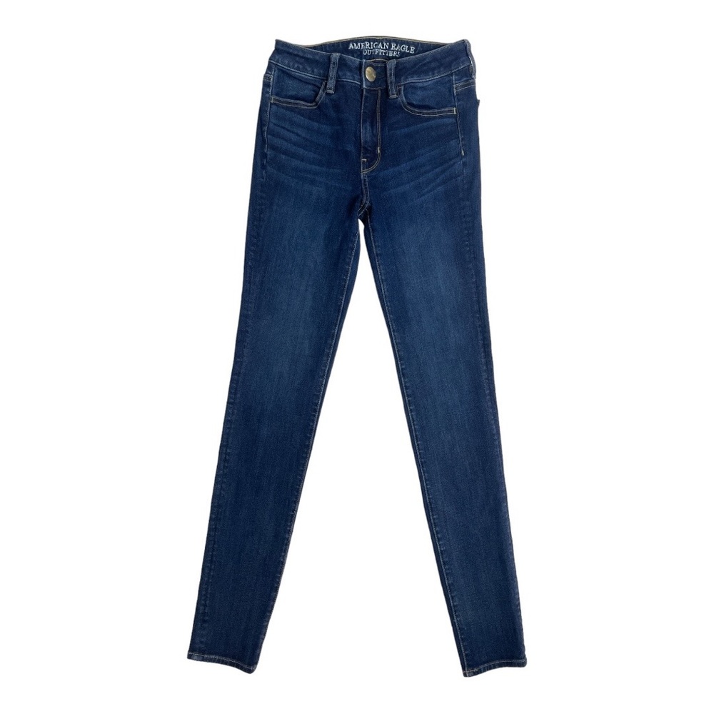 American Eagle out of offer high rise dark wash, 0 long